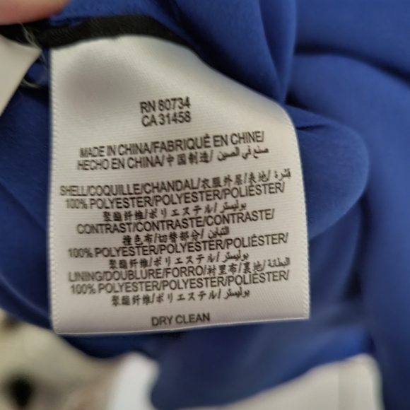 BCBG Runway Blue & Black Colorblock Dress 4 – Holiday Cocktail Party or New Year - Picture 5 of 5